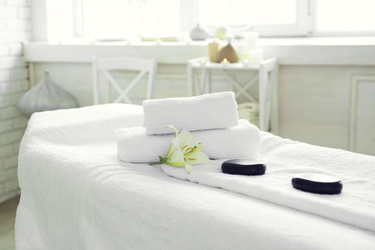 Fototapeta Place for relaxation in modern wellness center