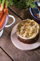 Homemade autumn carrot cake