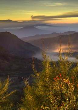Mountain range, East Java, Indonesia