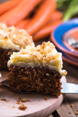 Homemade autumn carrot cake