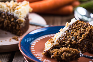 Homemade autumn carrot cake