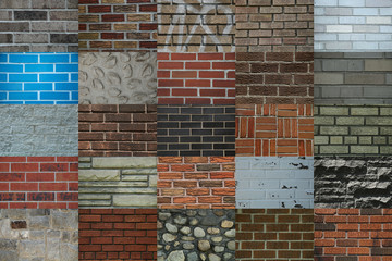 Brick walls collage