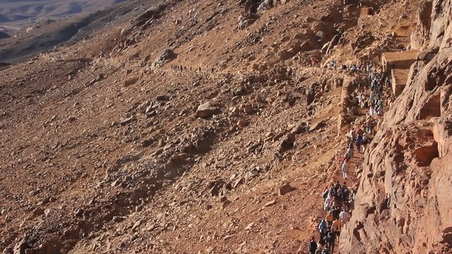 Pilgrims. Moses Mountain. Sinai Peninsula. Egypt