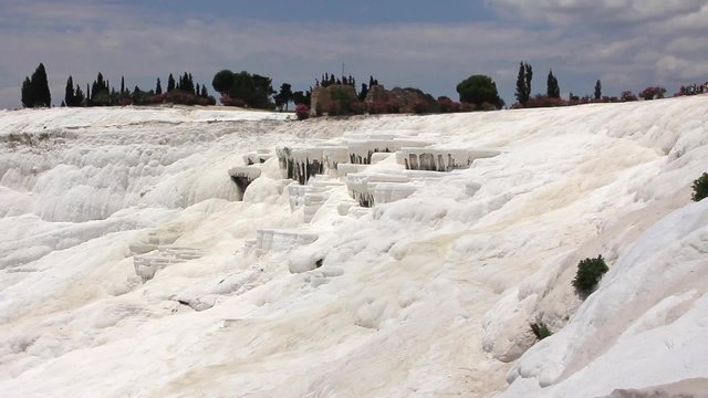 Pamukkale - cotton castle, Denizli Province in southwestern Turkey