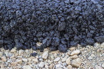 New hot fresh layer of asphalt 2