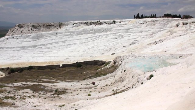 Pamukkale - cotton castle, Denizli Province in southwestern Turkey
