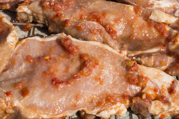 Marinated pork