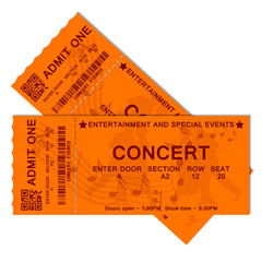 Naklejka premium Concert Tickets