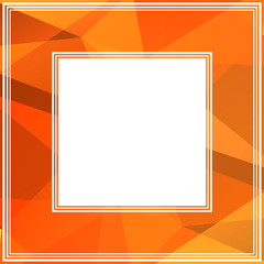 orange bright polygonal border