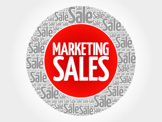 Marketing SALES stamp vector words cloud, business concept background