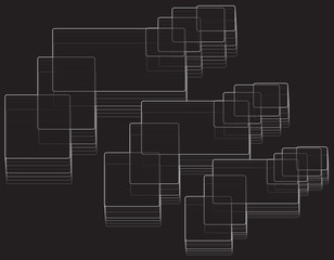 Rectangle Pattern Vector - Rectangle Abstract Pattern