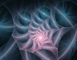 3d abstract fractal illustration for creative design