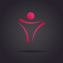 Human body logo