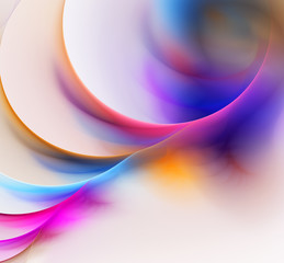 3d abstract fractal illustration for creative design