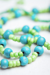 Colored glass beads