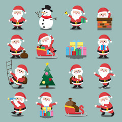  Santa Clauses set for christmas