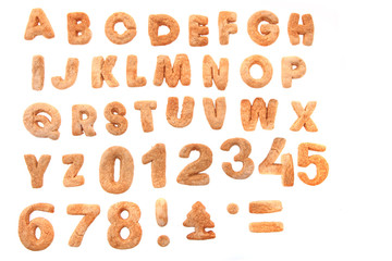 gingerbread christmas alphabet