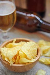 Potato chips and beer