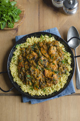 Indian chicken saag masala