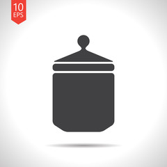 Vector kitchen bottle template