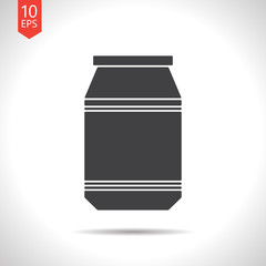 Vector kitchen bottle template