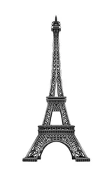 Zelfklevend Fotobehang Eiffel tower isolated. © Denis Rozhnovsky