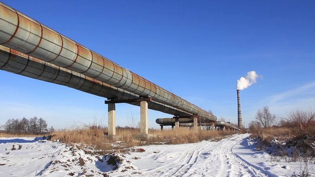 Heat electropower station. Long-distance pipe line