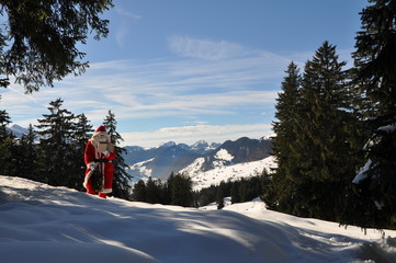 Nikolaus in den Schweizer Bergen