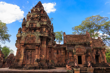 Amazing Buildings in Banteay Srey Temple, Cambodia