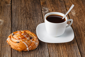 Mother's pastry on wooden table
