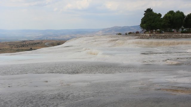 Pamukkale - cotton castle, Denizli Province in southwestern Turkey
