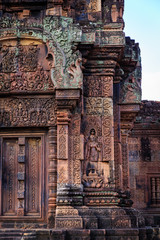 Beautiful Devata Sculpture in Banteay Srei