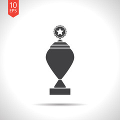 Obraz premium Vector flat trophy