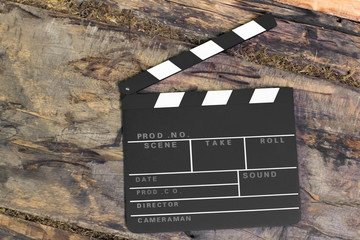 Cinema clapperboard