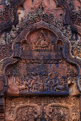Amazing Pediments in Banteay Srei