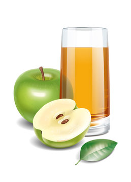 Apple Juice Illustration