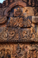 Beautiful Lintel Decoration in Banteay Srei