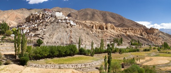 Lamayuru gompa - buddhist monastery in Indus valley