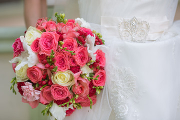 Wedding bouquet of the bride