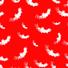 Halloween icons seamless of bat. Vector
