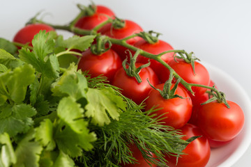 Vegetable - tomato, bow, pepper