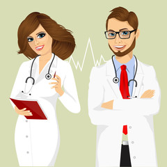 experienced male and female doctors