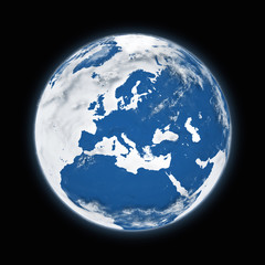 Europe on planet Earth