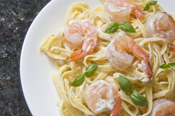Shrimp Fettuccini Alfredo
