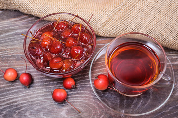 Jam from Paradise apples and tea