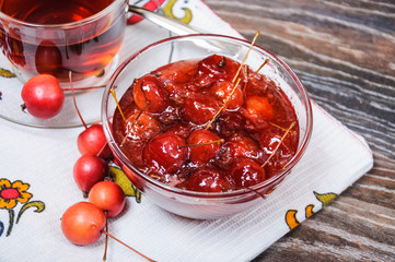 Jam from Paradise apples and tea