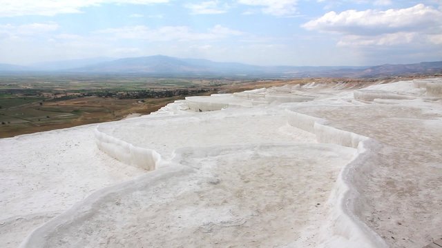 Pamukkale - cotton castle, Denizli Province in southwestern Turkey