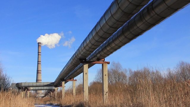 Heat electropower station. Long-distance pipe line