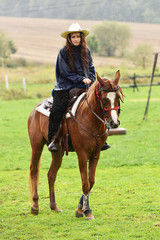 Fototapeta premium Barrel racer