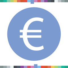Euro sign icon.
